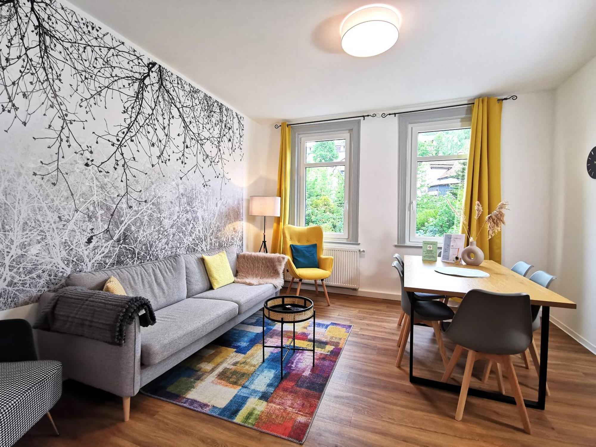 Apartment Bohnapartments - Stadtblick Zechenhaus - Balkon - Gratis Parkplatz - Wlan - Sehr Ruhig - Barrierearm Ilmenau